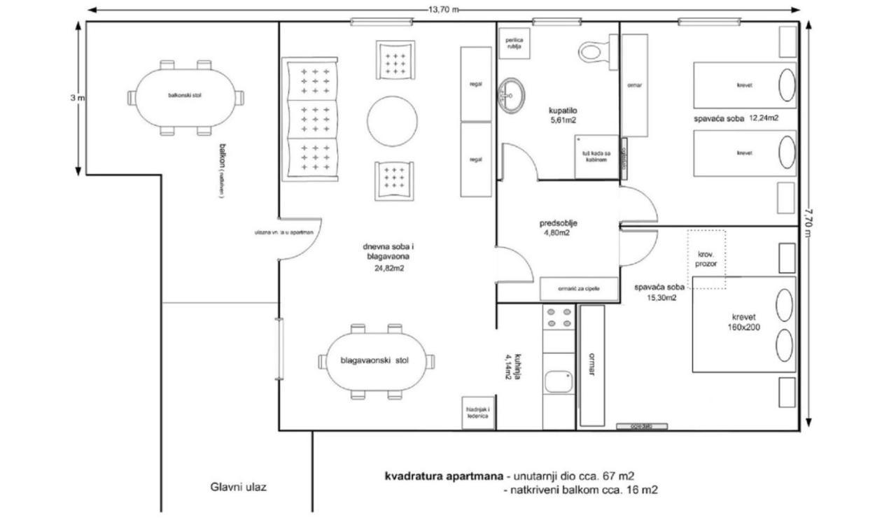 Ana Appartement Zaglav Buitenkant foto